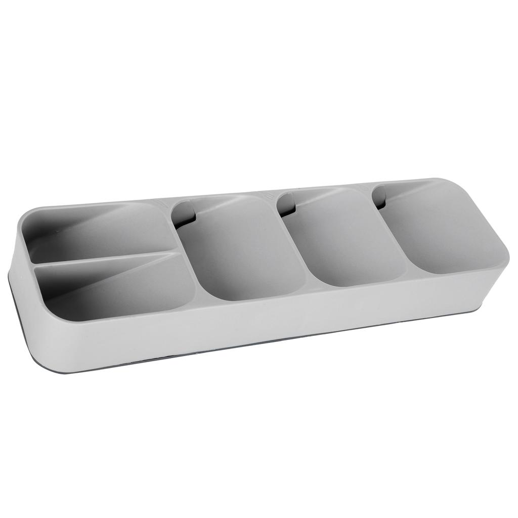 Spoons Knives Forks Storage Box Kitchen Drawer Tableware Cutlery Organizer AccessoryGray