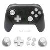 Metal Thumb Stick Keys for Switch Pro Controller Replacement ABXY Trigger Buttons Mushroom for Head with Tool
