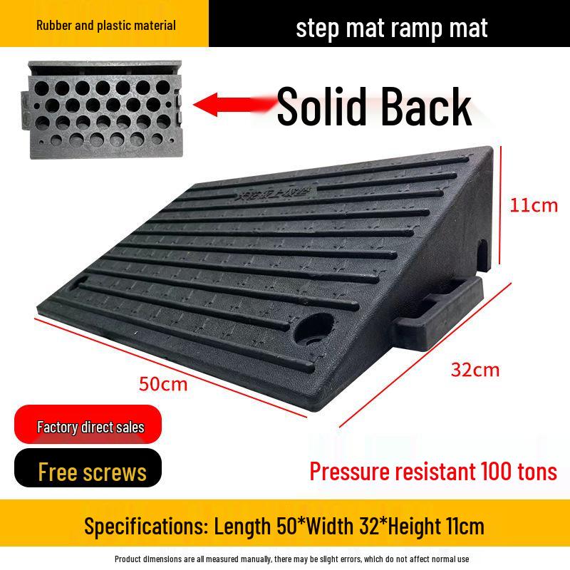 Heavy-Duty Rubber/Plastic Curb Ramp & Speed Bump Pad