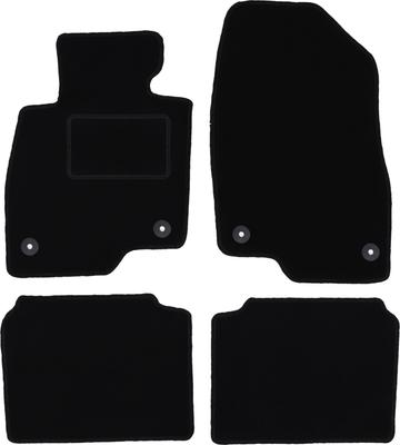 Black Velour Floor Mats For: Mazda 6 GJ III Station Wagon (2012-)
