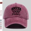 pc pcs Soccer Mom Baseball Cap with Football Print  Heart Design  Adjustable Trucker Hat Suitable for Women  Men Lightweig