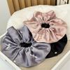 Fabric satin bow large intestine hair band simple head flower new temperament headgear hair accessories high sense