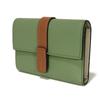 Used 12695 Vertical Wallet Small C660S86X01 6465 7942 Current Green Tan Brown Anagram Rosemary Unisex from Japan
