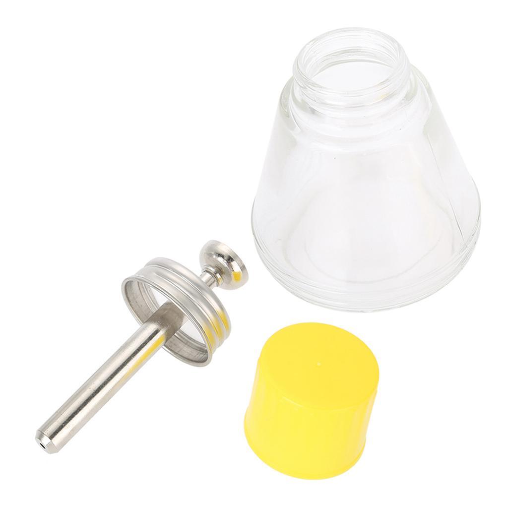 180ml Nail Art Pump Dispenser Empty Bottle Liquid Container Glass Alcohol Pressing Bottle