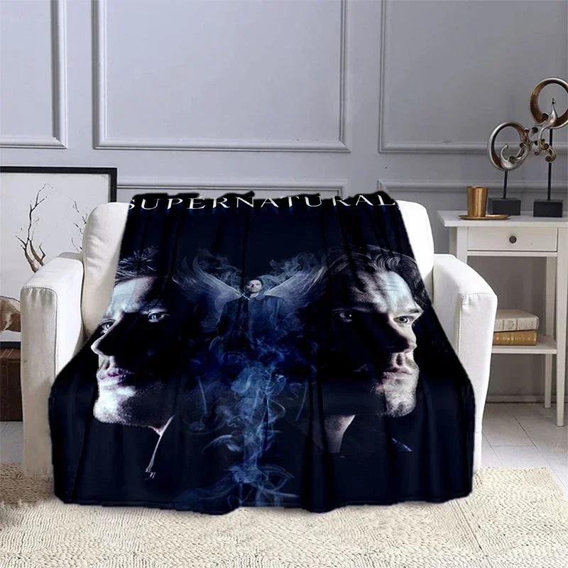 Movie Supernatural - Evil Power Printed Blanket, Fashion Warm Flange Blanket, Picnic Blanket, Bed Blanket, Birthday Gift