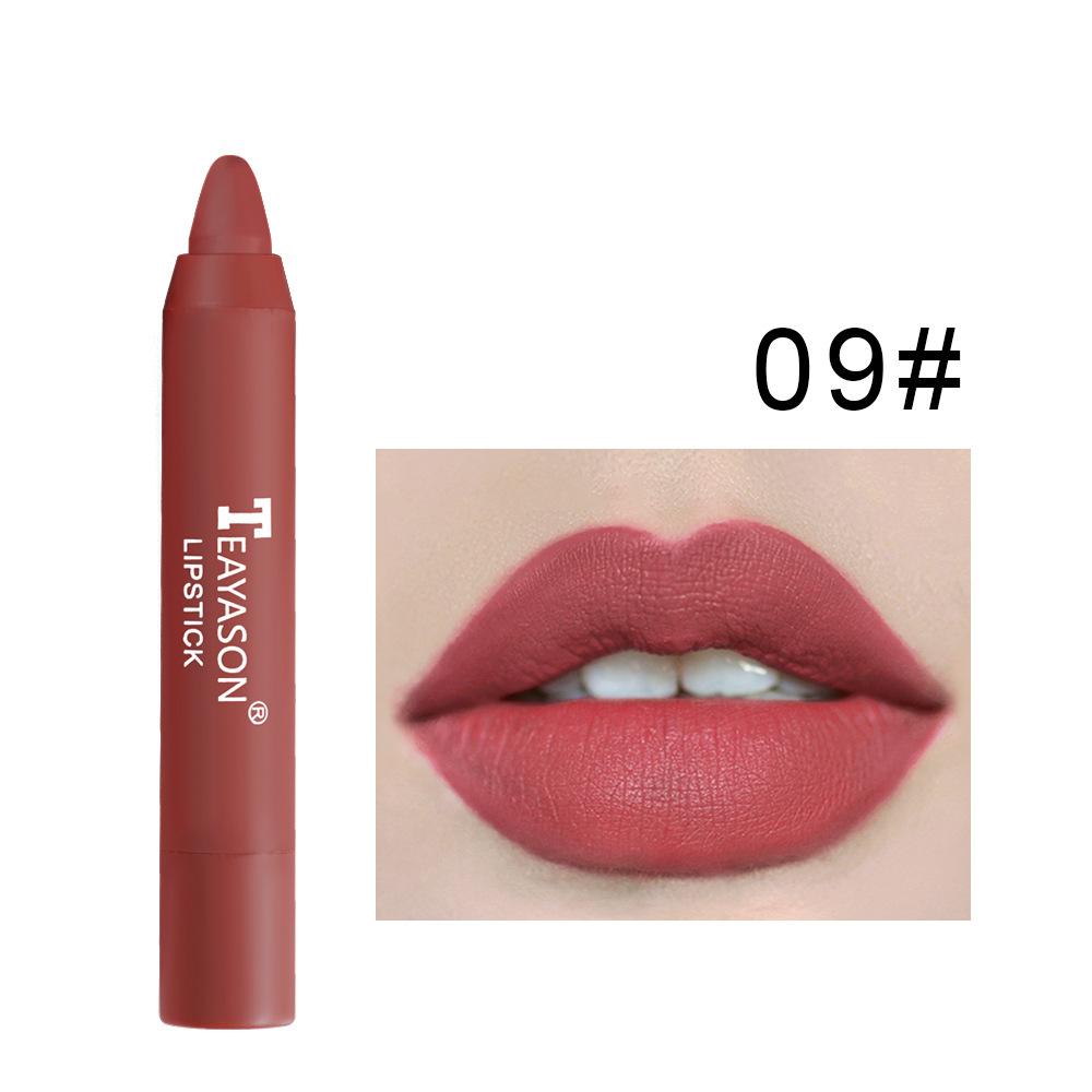Nude Velvet Matte Lipstick Long Lasting Moisturizing Lip Crayon High Pigment Rotate Lipsticks Pen Woman Cosmetics