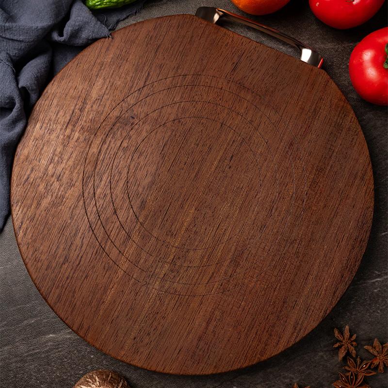 Zhang Xiaoquan Black Gold Sandalwood Round Cutting Board
