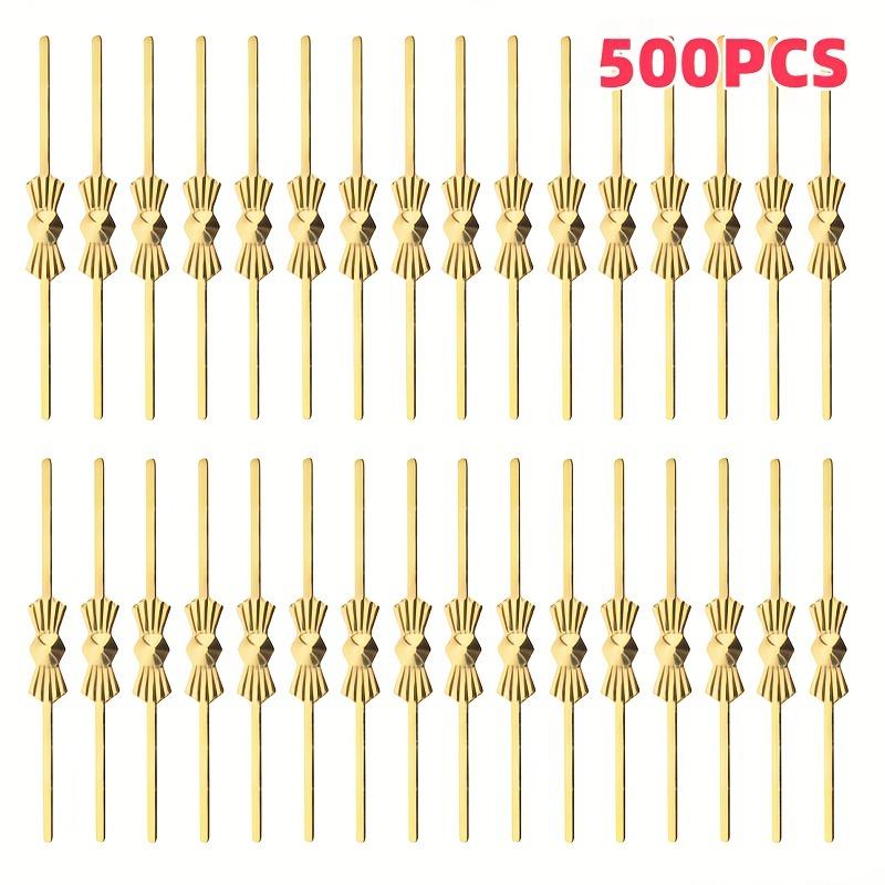 

500 Butterfly Crystal Connectors Metal Hooks for Crystal Chandeliers Polished Butterfly Clamp Pendant Connectors Fastening Parts