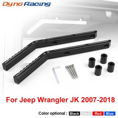 Aluminum Car Rear Grab Handles Grip Bar for Jeep JK Wrangler 07-18 Sport Sahara Rubicon 2/4 Door (Pair)