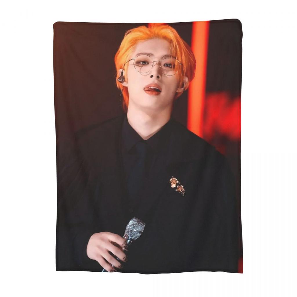 Mingi Ateez - Spin Off From The Witness Halazia Coperte Morbida Coperta Plaid in Flanella Peluche per Letto Soggiorno Picnic Casa Divano