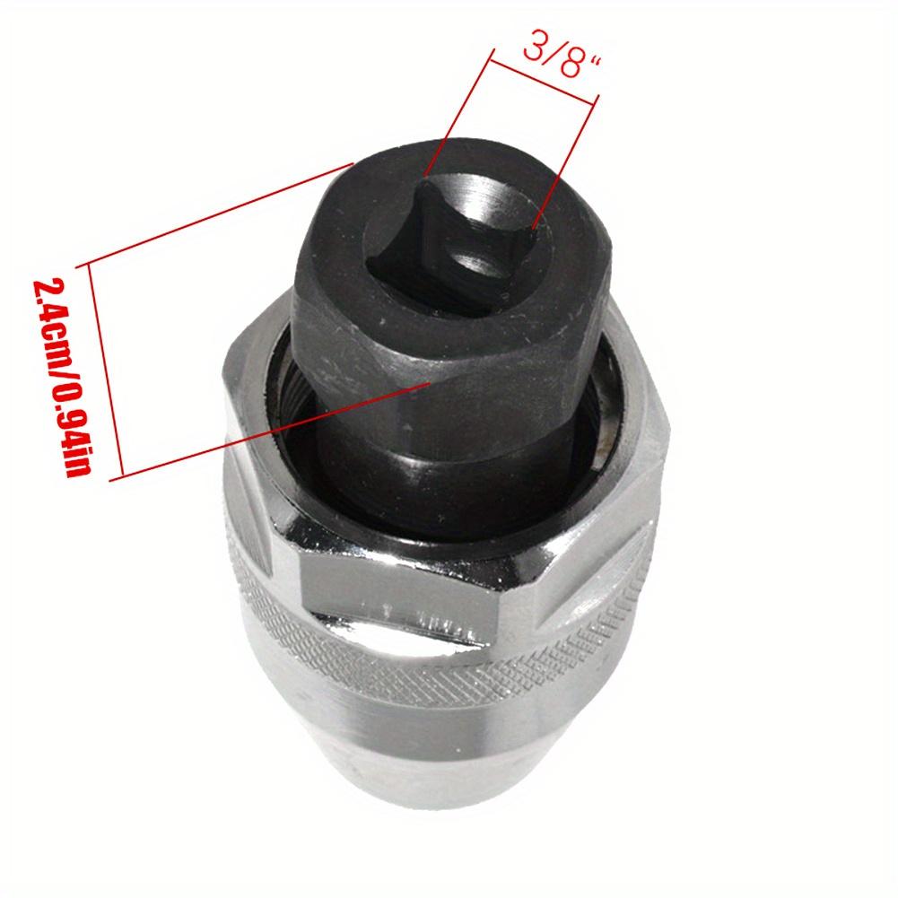 Screw Bolt Removal Tool 3/8inch Damaged Bolt Stud Extractor Used with Impact/Ratchet Wrench for Rust Painted Damaged Waste Bolts