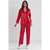Pierre Cardin Women's Piped Satin Pajama Set
