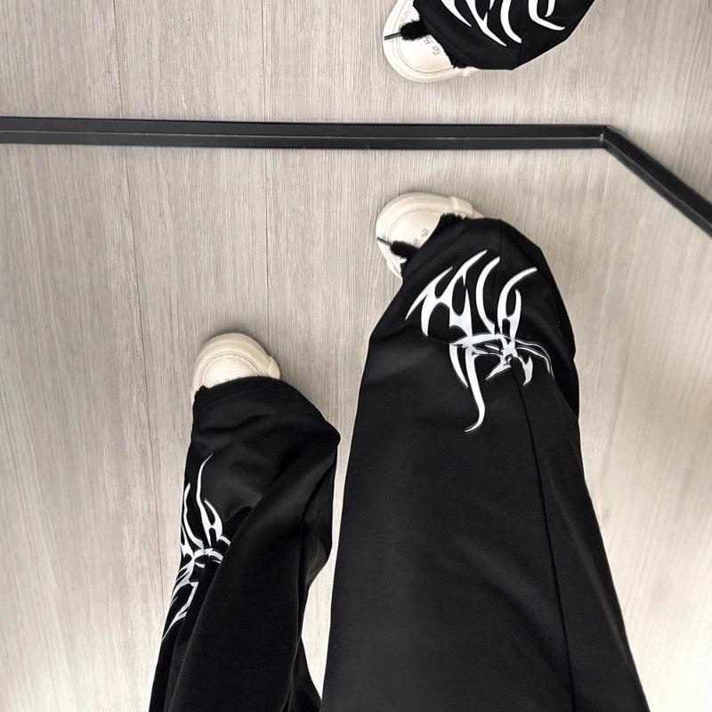 Hip-hop hip-hop jazz casual pants women's foreign trade loose and versatile retro trendy brand drawstring sports long pants