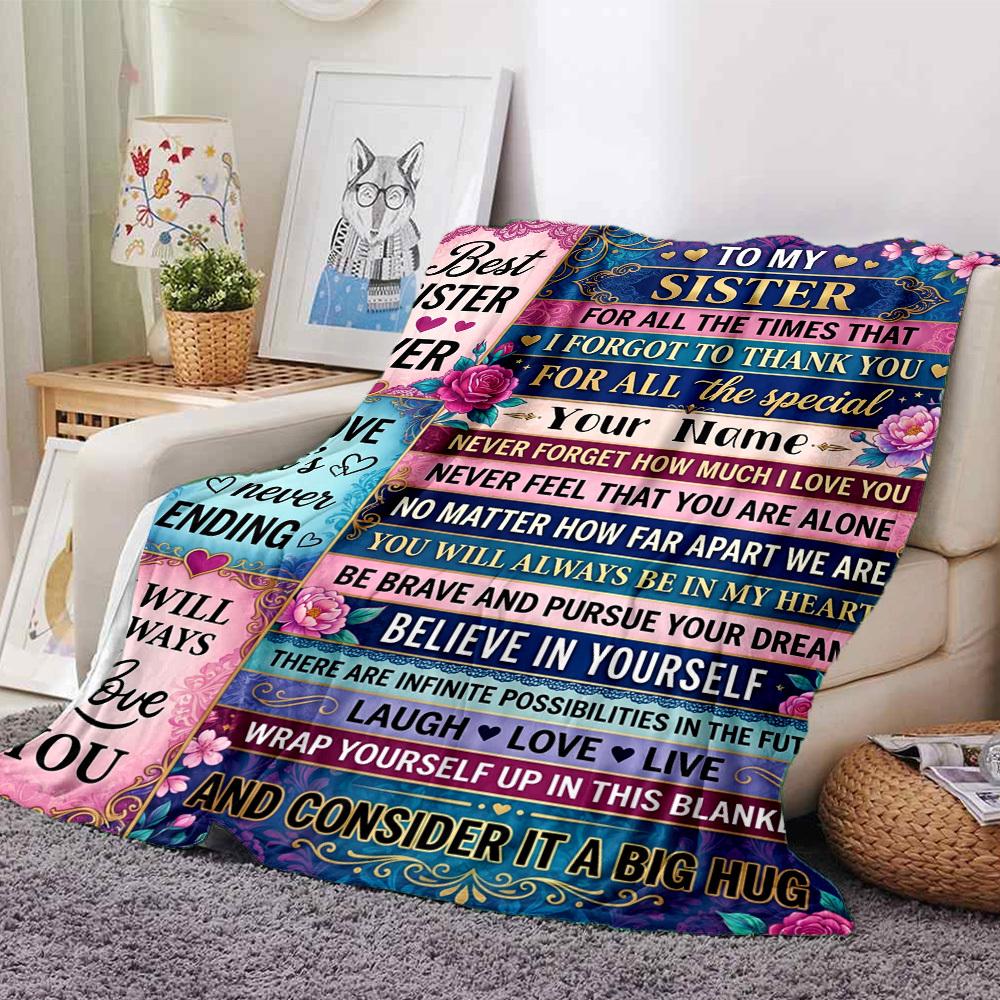Love And Inspiration Cozy Blanket Ultrasoft Great For Sofa Couch Office Bed Picnics Four Seasons Universal Versatile Accessory Unique Gift For Family