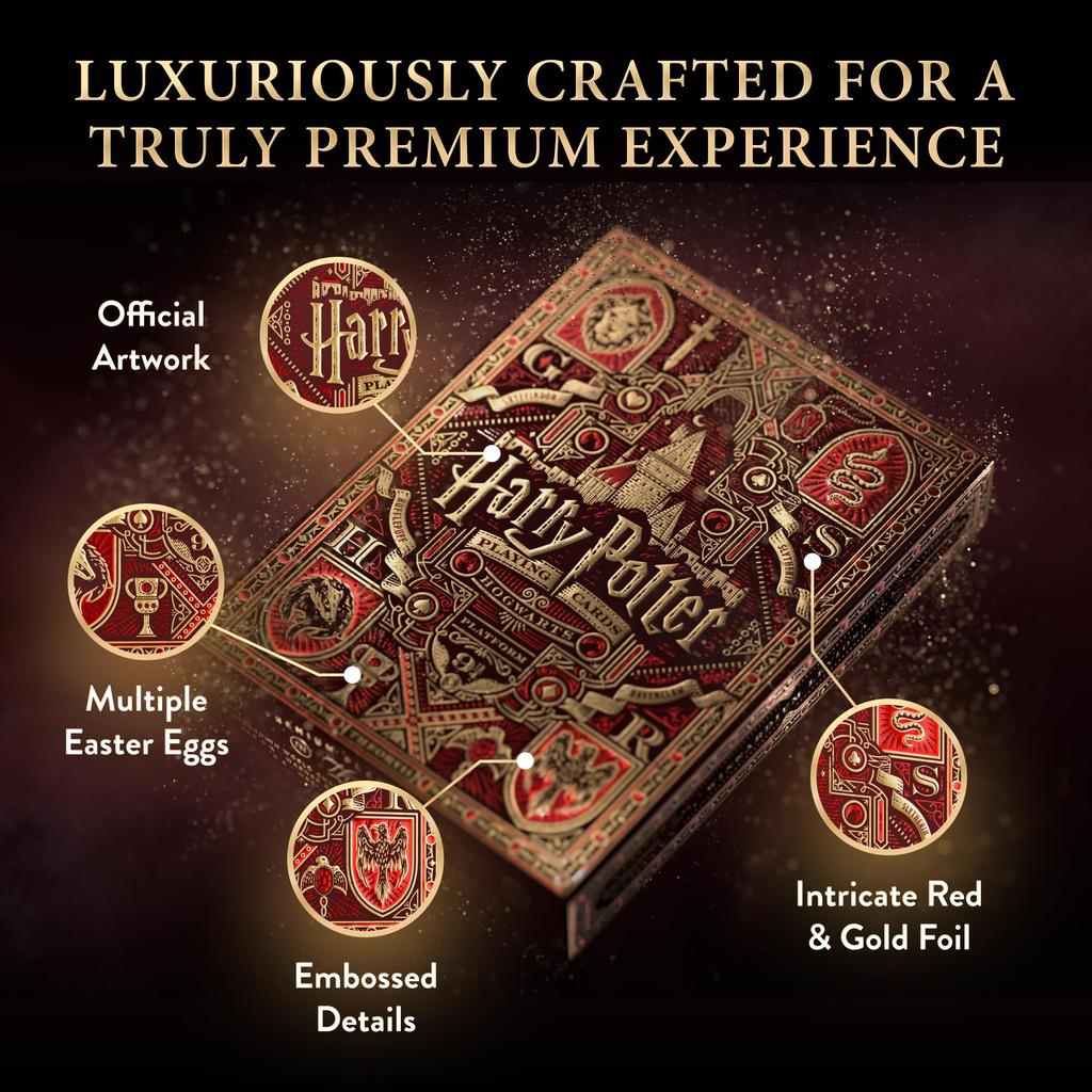 Theory11 Harry Potter Playing Cards Red - (Gryffindor)