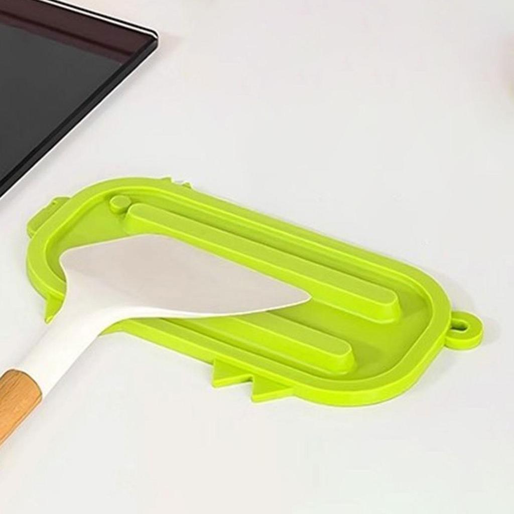 Silicone Pot Lid Holder Mat 17.5x9.5cm Trivet for Hot Dishes Practical Cute Shape Pan Pot Cover Lid Rack Keep Tidy Versatile