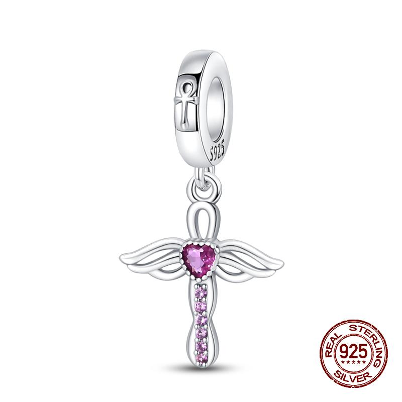 Classic 100% Copper Daemon Angel Cross Evil Eye Charms Beads Fit 3Mmoriginal Bracelets Diy Party Jewelry