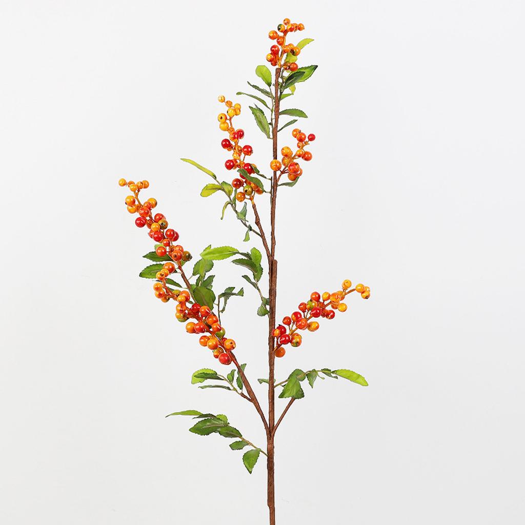 Artificial Fruit Tree Branches High Simulation Lifelike Faux Fruit Bouquet Stems for Home Decor