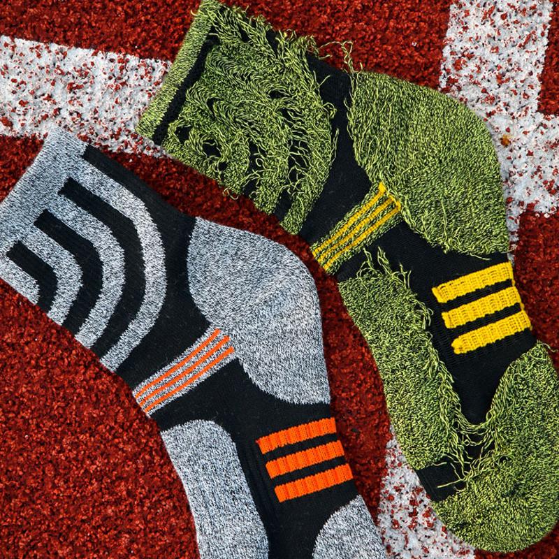 1/5 Paar Sport Terry Crew Socken Coolmax Schweißabsorbierend Bunte Fitness Badminton Tennis Fahrrad Laufen Fußball Socken Kompression