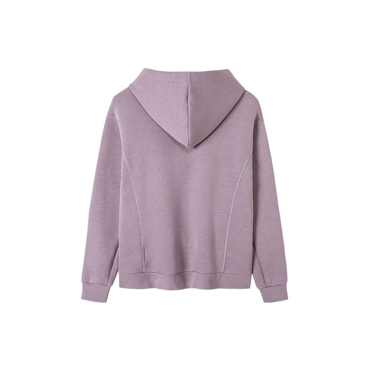 Anta Graphic Print Hoodie Sweatshirt Women Tops Purple 162217706-3