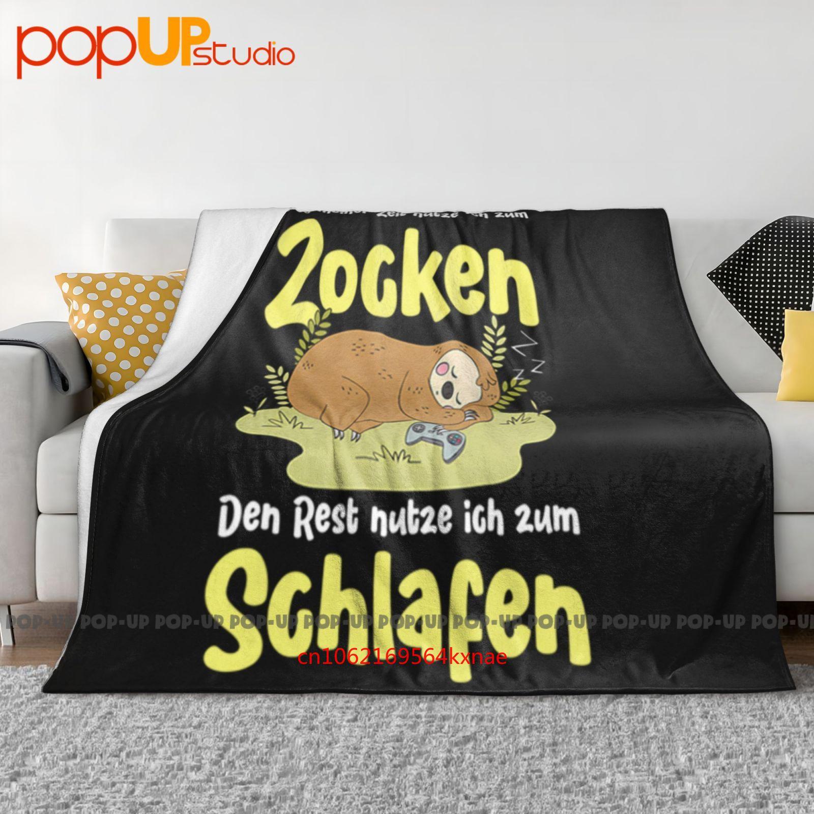 

Zocken Zocker Gamer Gaming Sloth Faultier Ultra-Soft Blanket Quilt Winter Sofa Cover Bed Covers 30x40in