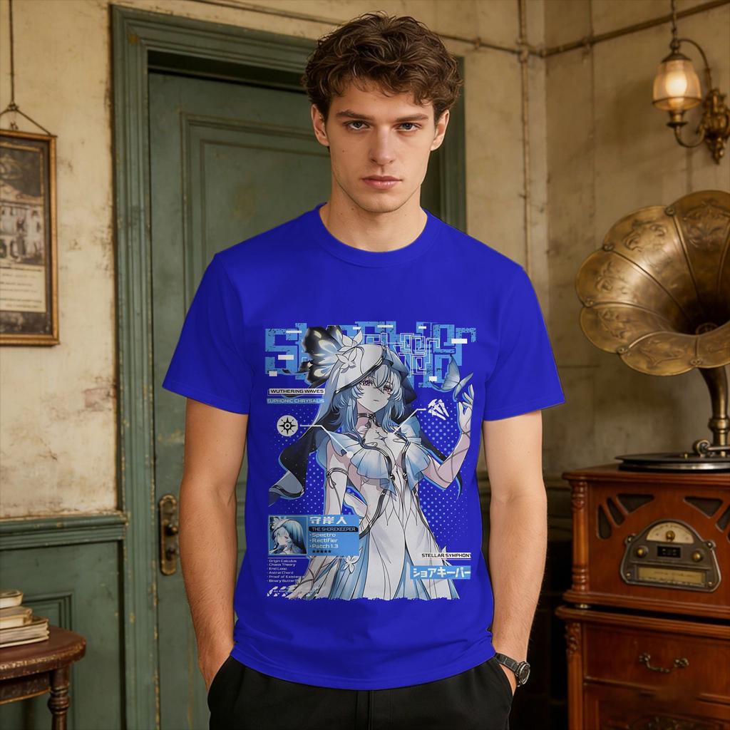 The Shorekeeper Wuthering Waves Tshirt Adult Y2k Basic T Shirts Summer O Neck Harajuku Tee Shirt Design Plus Size Clothing