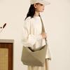 Clouds Pleated Drawstring Shoulder Strap Bucket Bag Female Solid Color Simple Lazy Wind Shoulder Bag Slack Small Messenger Bag