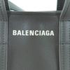 Great BALENCIAGA Tote Bag Everyday North South Small gray leather Women 672791 Used