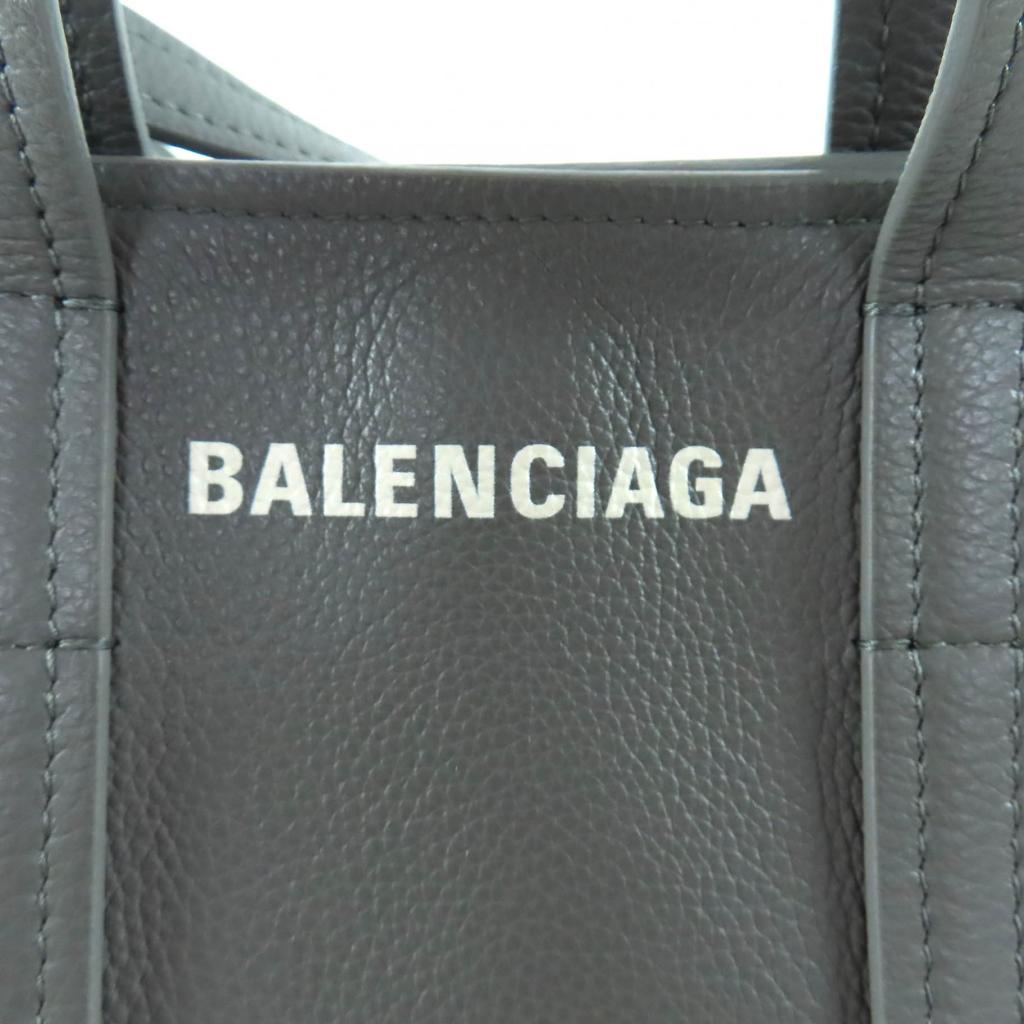 Great BALENCIAGA Tote Bag Everyday North South Small gray leather Women 672791 Used