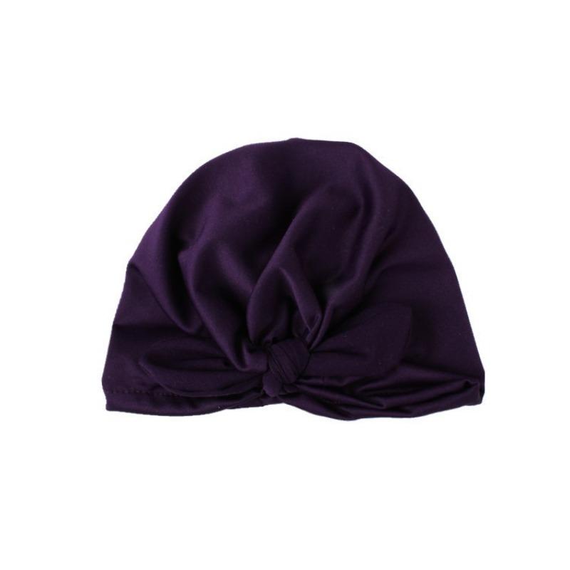New children's pullover hat, cute rabbit ear baby knotted hat, thin breathable baby fetal hat