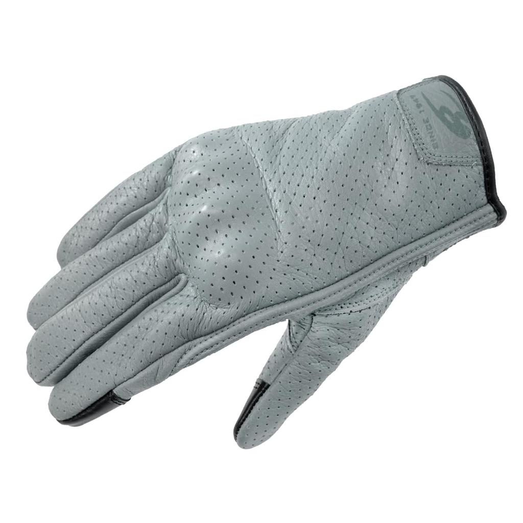 Komine 2025 New Model Motorcycle 06-264 GK-264 Protective Leather Gloves Cloud Blue XL