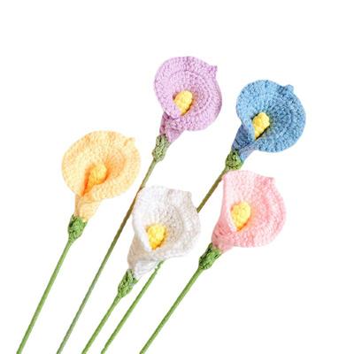Wedding Party Decoration Sunflower Knitted Flower Hand Woven Bouquet Crochet Flower Homemade