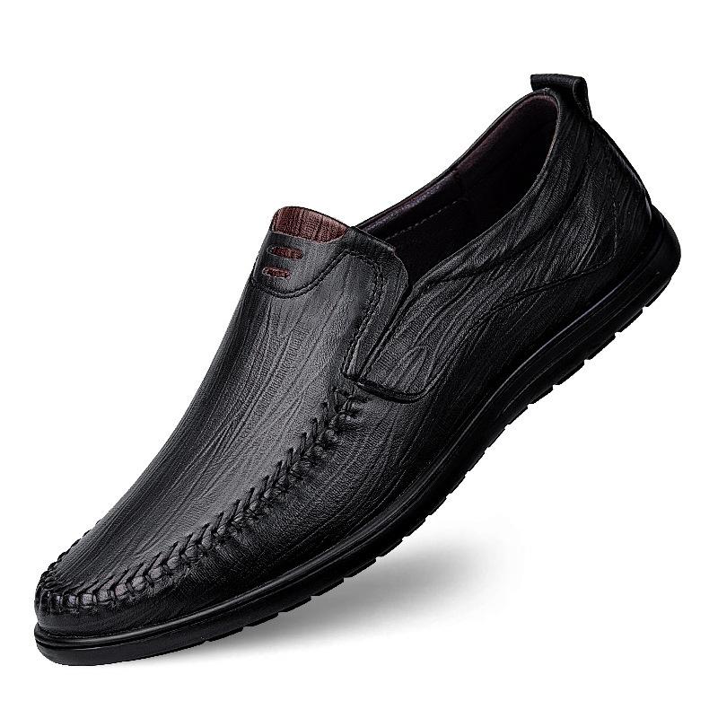 Dachun Breathable Casual Leather Shoes Men's Shoes Business Dress Cowhide Soft Sole Doudou