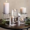 Glass Tealight Candlestick Artistic Nordic Candlestick Ornaments Butter Lamp Holder  Home Decor