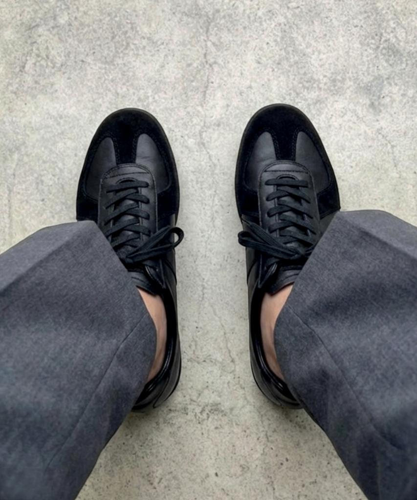 Coreofalchemy Nigredo Black German Black Cowhide German Army Sneakers