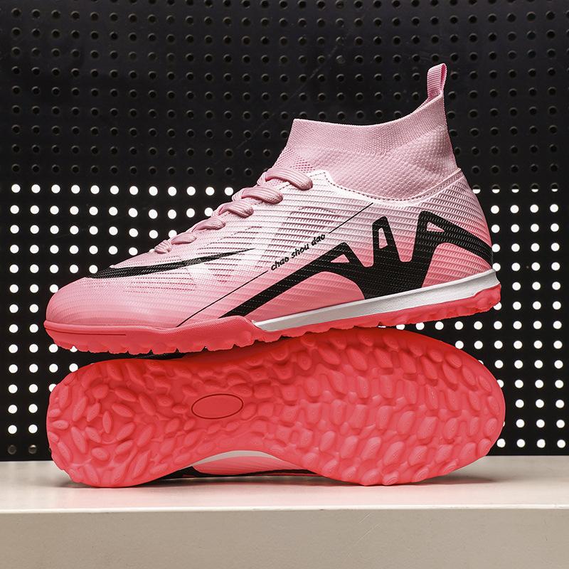 

World Cup Plus Size 15 Soccer Shoes Men s High Top Spikes Student Children s Boys Training Competition Sneakers 45