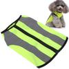 Pet Night Safety Clothing Glowing Jacket Lightweight Reflective Vest Zipper for DogsFluorescence