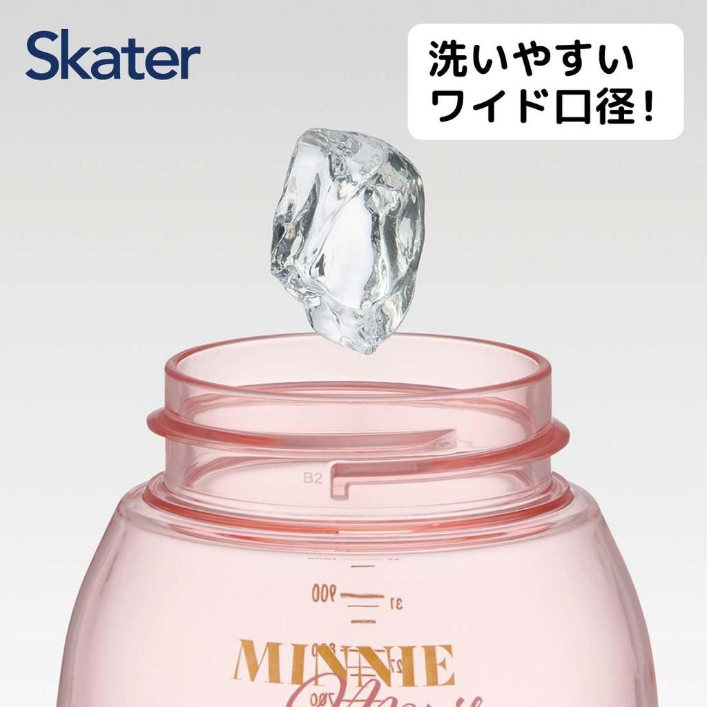 Skater Straw Hopper for Boys and Disney Minnie Bottle, 1.2L (1200ml), Plastic, Hydration, Girls, Mouse, PSHP12-A