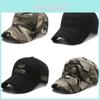 Cotton Camouflage Baseball Cap With Embroidery For Casual Outdoor Wear