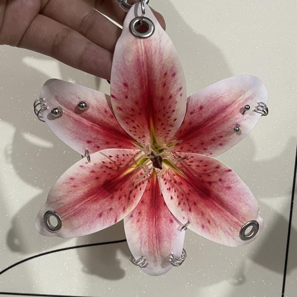 Simulation Flower Flower Keychain Exquisite Bag Pendant Creative Lily Keychain