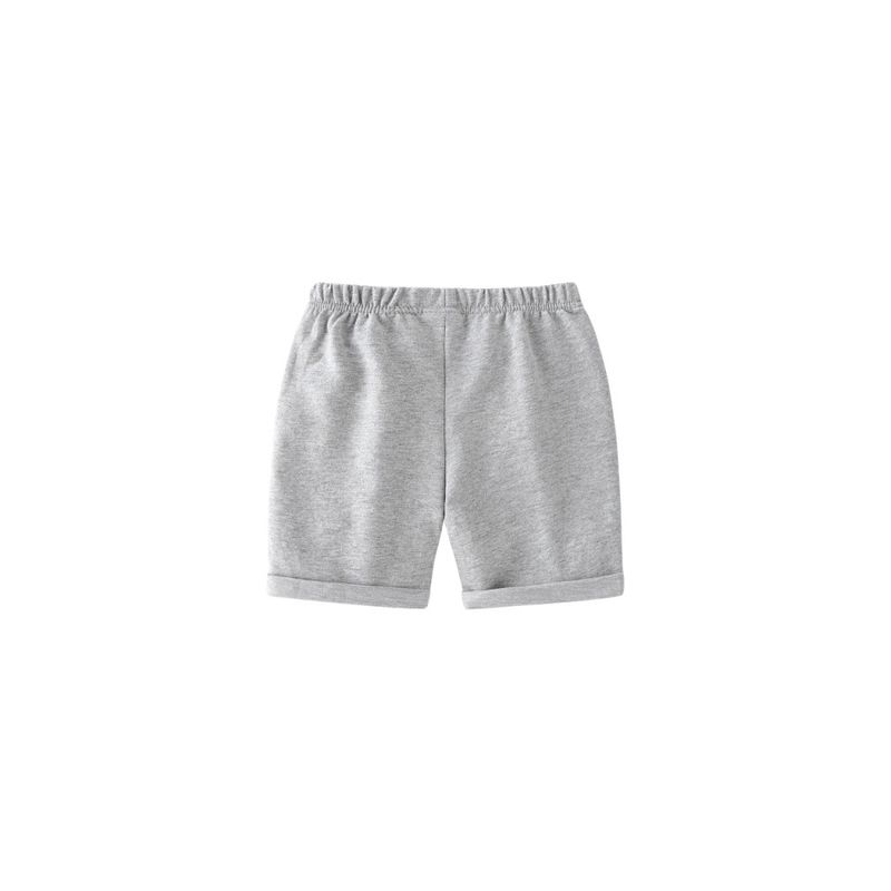 Kids Summer Shorts Boys' Middle Pants Cartoon Teeth Eye Beads Fifth Pants K-style Boys' Low Waist Pure Color Pants