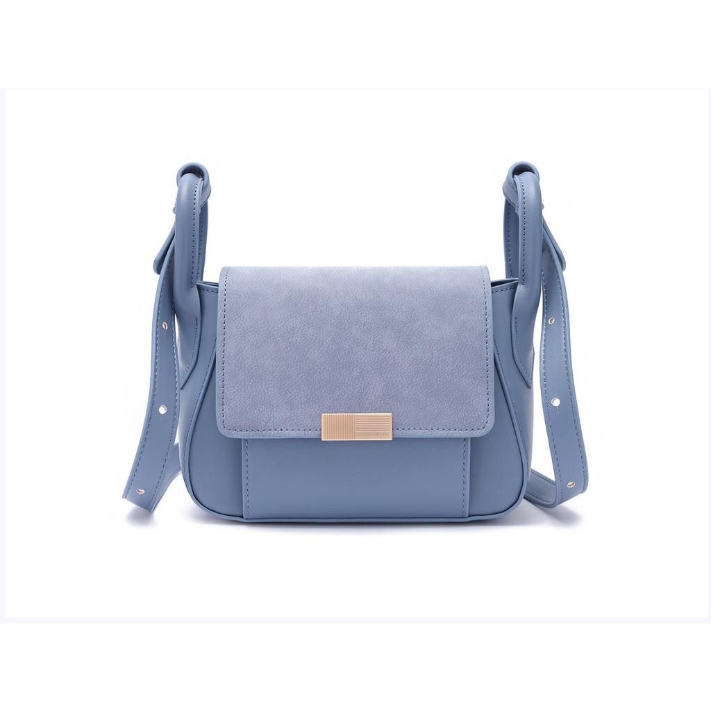 IELGY Fashion Trend Stitching Fashion Tofu Bag Shoulder Messenger Bag