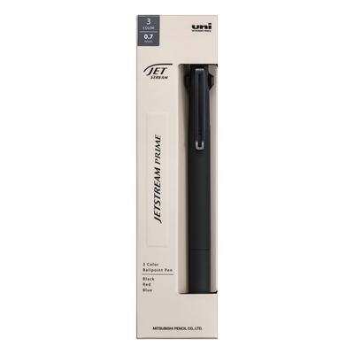 Mitsubishi Pencil Jetstream Prime Ballpoint 0.7" 3-Color Pen, Black, SXE3350007.24