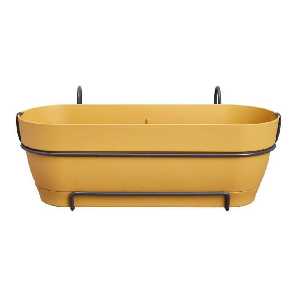 ELHO Balconniere ovale Vibia Campana Allin1 - Plastique - Réservoir - 50,4 x 26 x H17,7cm - Jaune Miel