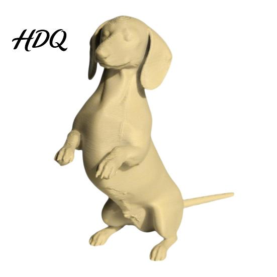 Современная статуэтка собаки 3D-печатная фигурка таксы Мини-форма Скульптура DIY Украшение
