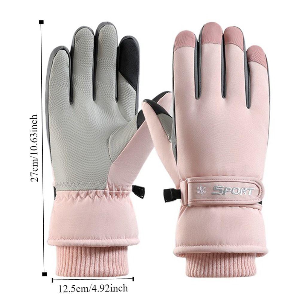 Warm Driving Gloves Anti-Slip Snowboard Mittens Touchscreen Gloves  Motorcycle