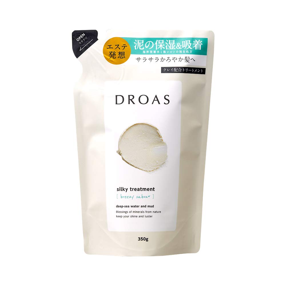 

DROAS Silky Treatment [Refill Pouch] 350g Breezy soap scent Smooth Silky Hair Care DROAS Moisturizing Mud Clay