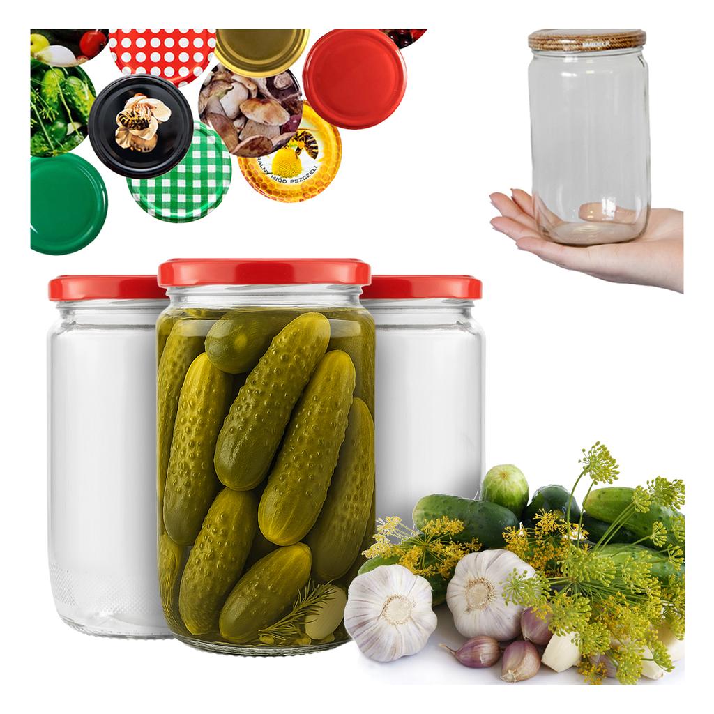 8X Jar FRANKO 720ml JAM PRESERVES PATE JAM CUCUMBERS + LID 82