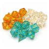 7pcs/SetAnimals Handmade D&d Dnd Dice Set Resin Galaxy Sharp Edge Sex Polyhedral For Dungeons And Dragons Dadi Dados Rol Rainbow