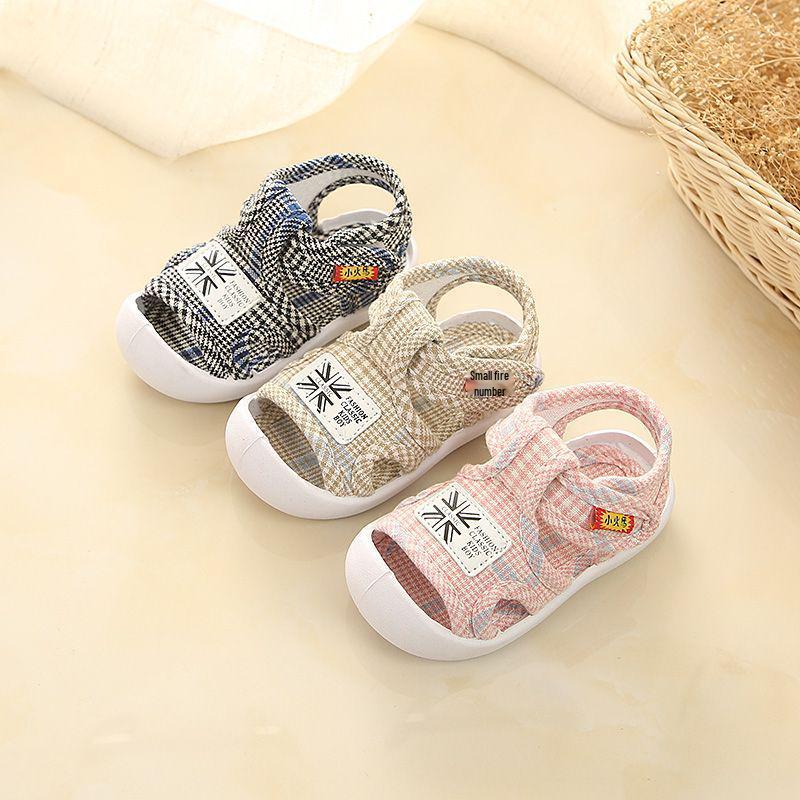 Antypoślizgowe sandałki dla niemowląt, miękka podeszwa, dla chłopców i dziewczynek 0-12 miesięcy